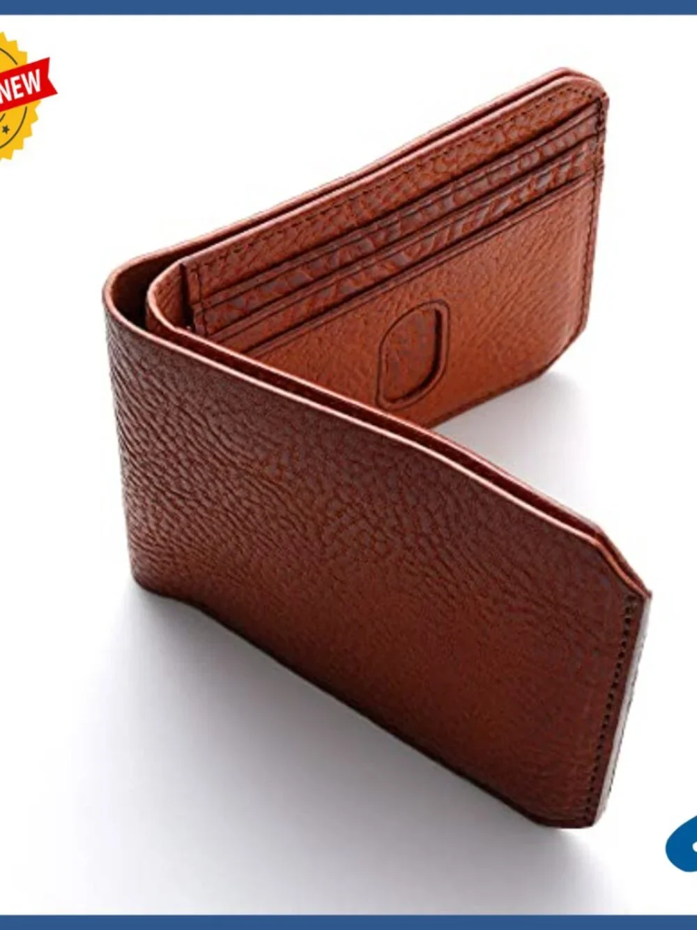 Handmade Full Grain Leather Slim Bifold Wallet for Men with 7 Card Slots
